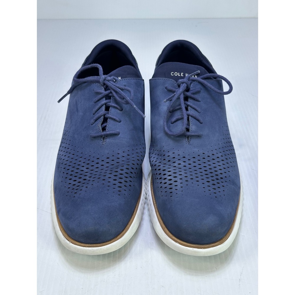 Cole Haan Zerogrand Navy Blue Nubuck Oxford Shoes Mens 14M C23806